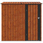 vidaXL Cabanons de jardin Marron 203 5 x 73 x 200 cm Métал