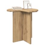 vidaXL Table d'appoint Chêne artisanal Ø 39 x 38 cm Bois d'ingénierie