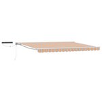 vidaXL Auvent rétractable électrique Bleu  Orange  Blanc 4 × 3 m