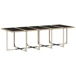 vidaXL Ensemble à manger de jardin et coussins 11 Pièces mélange beige