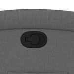 vidaXL Fauteuil inclinable gris foncé tissu