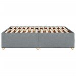 vidaXL Cadre de lit sans matelas gris clair 160x200 cm tissu