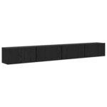 vidaXL Ensemble meuble TV 4 Pièces Chêne noir 60 x 30 x 30 cm