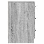 vidaXL Cabinet de chevet Sonoma gris 43 x 41 x 63 5 cm