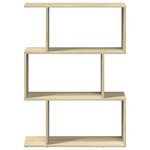 vidaXL Étagère séparatrice de pièce 3 niveaux chêne sonoma 70x24x97 cm