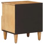 vidaXL Table de chevet Marron 50 x 33 x 60 cm Bois de mangue massif