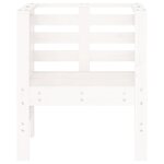 vidaXL Chaises de jardin lot de 2 blanc 61 5x53x71 cm bois pin massif