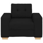 vidaXL Fauteuil Noir 100x78x80 cm Tissu