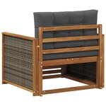 vidaXL Sofa de milieu extérieur Naturel