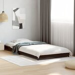 vidaXL Cadre de lit sans matelas noir 90x190 cm