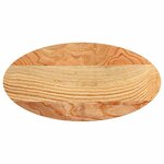 vidaXL Dessus de table 80x40x2 cm bois de chêne massif ovale