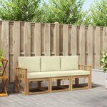 vidaXL Ensemble de canapés d'extérieur 3 pc