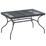 vidaXL Ensemble de salle à manger pour jardin 9 Pièces Anthracite