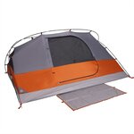 vidaXL Tente de camping à dôme 4 personnes orange imperméable