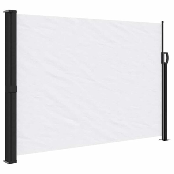 vidaXL Auvent latéral rétractable blanc 140x500 cm