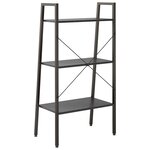 vidaXL Étagère sur pied 3 niveaux Noir 56x35x108 cm