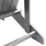 Chaises Adirondack vidaXL 2 Pièces Gris clair 74x82x90 cm HDPE
