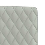 vidaXL Chaises à manger lot de 4 Gris clair Velours