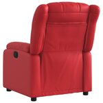 vidaXL Fauteuil inclinable Rouge Similicuir