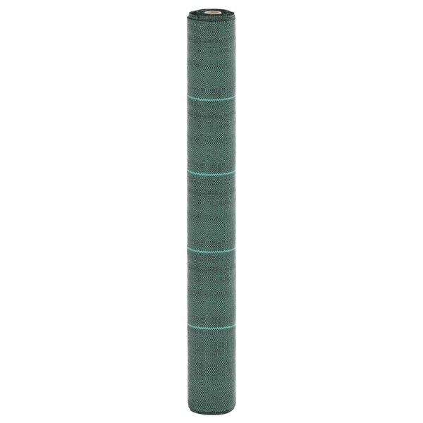 vidaXL Membrane anti-mauvaises herbes vert 1x25 m PP