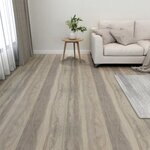 vidaXL Dalles de plancher autoadhésives 20 Pièces PVC 1 86 m² taupe