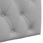 vidaXL Tête de lit suspendue Gris nuage Tissu