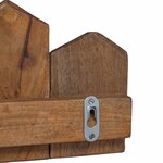 vidaXL Cintre Marron 48 x 8 x 15 cm Bois de Mahogany Massif