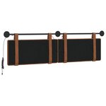 vidaXL Tête de lit suspendue Marron PU antique