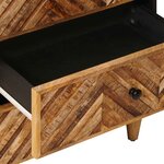 vidaXL Table de chevet Marron 50 x 33 x 60 cm Bois de mangue massif