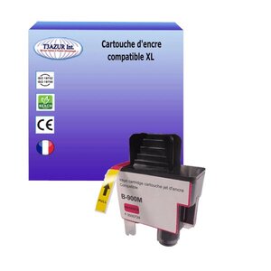 T3AZUR- Cartouche compatible avec Brother LC900 Magenta  pour Brother MFC-410CN  MFC-420CN  MFC-425CN  MFC-5440CN