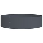 vidaXL Pot en métal anthracite Anthracite Métal Grand Durable