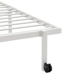 vidaXL Cadre de lit sans matelas pliable blanc 90x200 cm acier