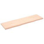 vidaXL Dessus de table 180x50x(2-6) cm bois de chêne massif non traité