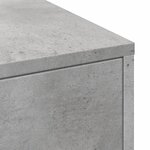 vidaXL Armoire de salle de bain étroite avec roulettes gris béton