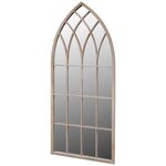 vidaXL Miroir de jardin d'arche gotique 50x115 cm Intérieur/extérieur