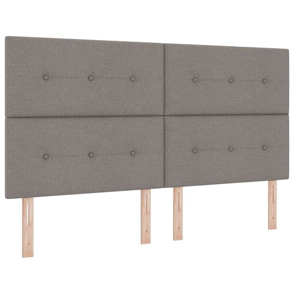 vidaXL Tête de lit avec tête de lit Taupe 180 cm Cuir synthétique