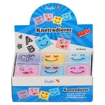 Gomme souple visages  en présentoir de 18 LÄUFER