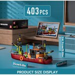 Mould King 10135 - Ensemble de construction de bateau de pêche