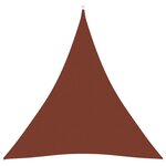 vidaXL Voile de parasol Tissu Oxford triangulaire 3x3x3 m Terre cuite