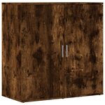 vidaXL Buffets 2 Pièces chêne fumé 79x38x80 cm bois d'ingénierie