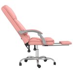 Fauteuil de massage inclinable de bureau informatique étude Rose similicuir rose 02_0025394