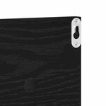 vidaXL Étagères Murales 4 Pièces Chêne noir 80 x 11 5 x 18 cm