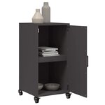 vidaXL Buffet noir 36x39x72 cm acier laminé à froid