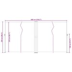 vidaXL Auvent latéral rétractable Marron 200x600 cm