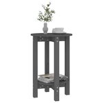 vidaXL Table basse Gris Ø 40x60 cm Bois massif de pin