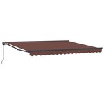 vidaXL Auvent marron 4 x 3 m Marron 400x300 cm tissu