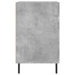 vidaXL Table de chevet gris béton 40x40x66 cm bois d'ingénierie