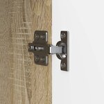 vidaXL Meuble TV Chêne Sonoma 102 x 34 5 x 47 cm Bois d'ingénierie