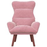 vidaXL Fauteuil relaxant Rose 69 x 74 x 93 cm Velours