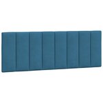 vidaXL Cadre de lit avec LED sans matelas bleu 120x200 cm velours
